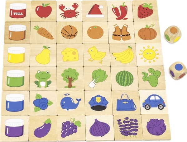 Viga Toys Educational Game Trepuslespill Sorter Match farger og former 38 elementer