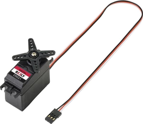 Reely Standard servo D5021 Digitaalinen servo Materiaali (käyttö): Muovi Pistokejärjestelmä: JR