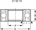 Miniatyrbillede 3 af 6: Reely 4X 295620 + 4X 295655 Tuning Part Kuglelejesæt Touring Car