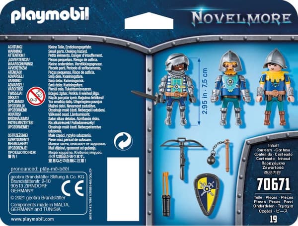 PLAYMOBIL Novelmore Sæt med 3 Novelmore Knights - 70671