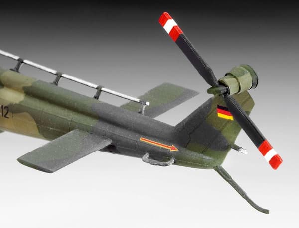 Revell byggesæt Bell UH-1D Sar tysk flyvemaskine