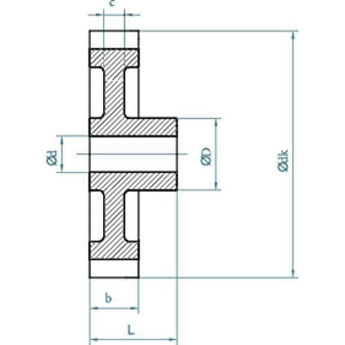 Reely Polyacetal Counter Wheel M 0,5 Z 80