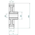 Miniatyrbild 2 av 4: Reely Polyacetal Head Gear M 0.5 Z 40