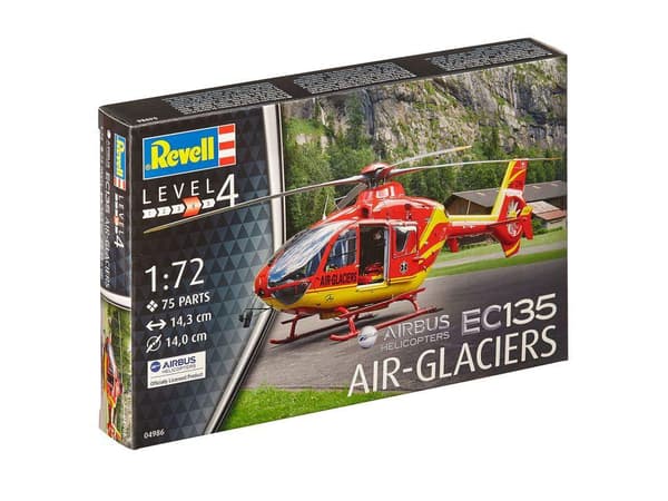 Revell 04986 Airbus EC-135 Air-Glaciers Helicopter (byggesæt) 1:72
