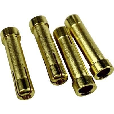 Reely adapterkontakt [1x 4 mm guldkontaktkontakt - 1x 5 mm guldkontaktuttag] 1605782