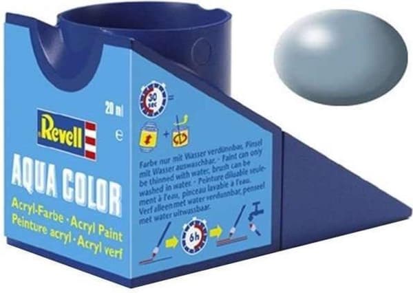 Revell Aqua #374 Grå - Satin - RAL7001 - Akryl - 18 ml färgburk