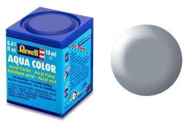 Revell Aqua #374 Grå - Satin - RAL7001 - Akryl - 18 ml färgburk