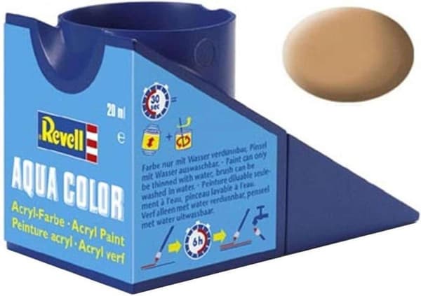 Revell Aqua #17 Africa Brown - Mat - Akryl - 18ml malingskrukke
