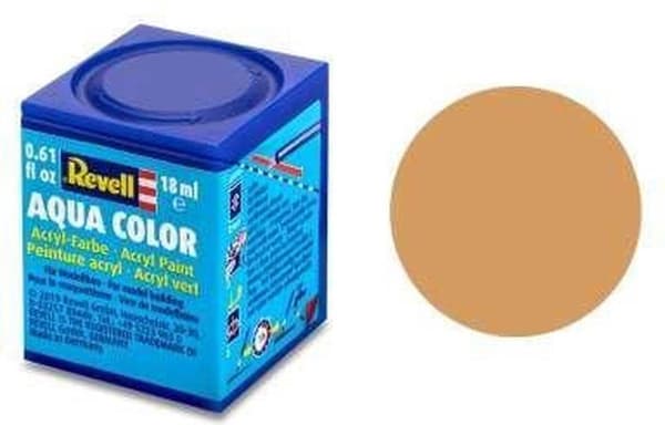 Revell Aqua #17 Africa Brown - Mat - Akryl - 18ml malingskrukke