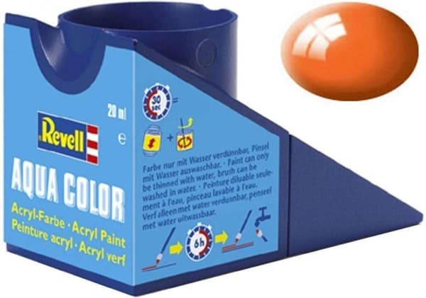 Revell Aqua #30 Orange - Glans - RAL2004 - Akryl - 18 ml malingskrukke