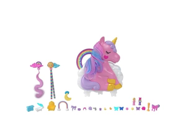 Mattel Polly Pocket Unicorn skjønnhetssalong HKV51