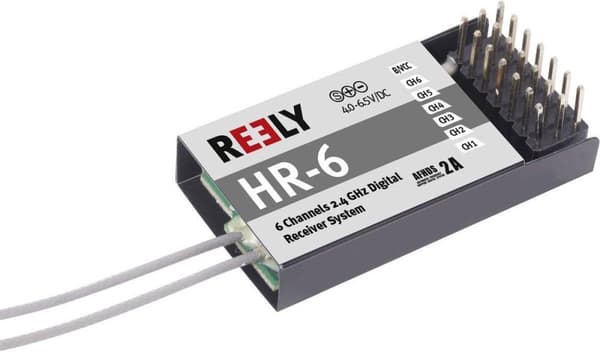 Reely HT-6 RC håndholdt sender 2,4 GHz Antal kanaler: 6 Inkl. modtager