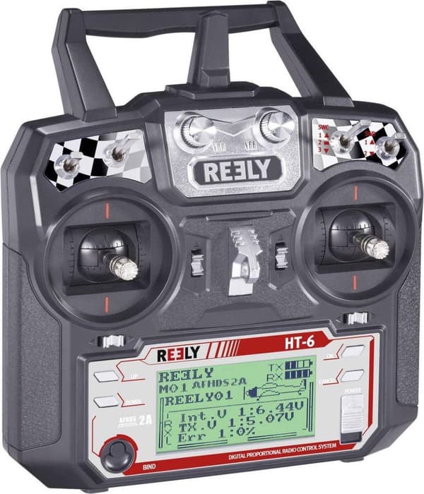 Reely HT-6 RC håndholdt sender 2,4 GHz Antal kanaler: 6 Inkl. modtager