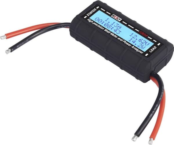 Reely 180 A wattmeter og effektanalysator Stiksystem: Åbne kabelender