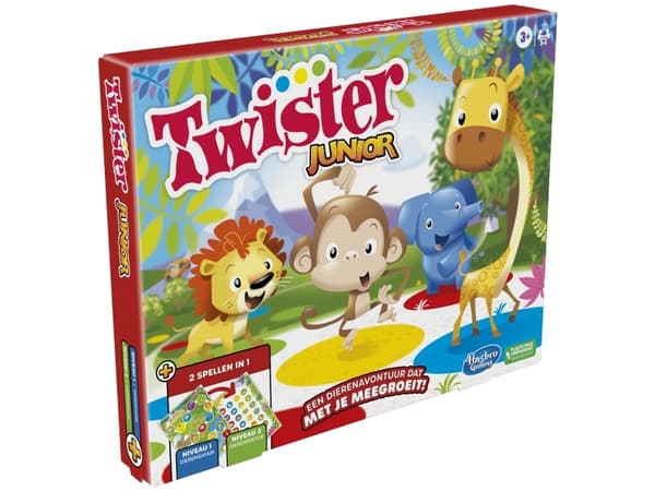 Hasbro Gaming Twister Junior, Twister-lek, 3 år, 15 min