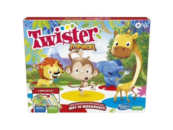 Hasbro Gaming Twister Junior, Twister-lek, 3 år, 15 min