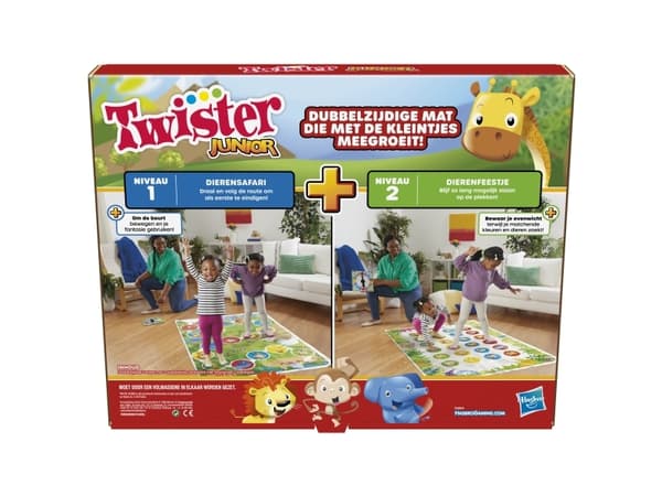 Hasbro Gaming Twister Junior, Twister-lek, 3 år, 15 min