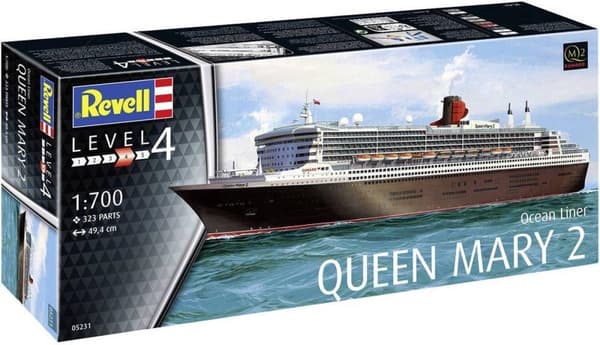 1:700 Revell 05231 Ocean Liner Queen Mary 2 skibsplastiksæt