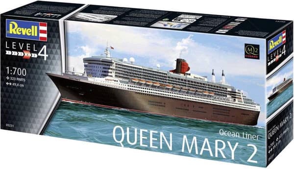 1:700 Revell 05231 Ocean Liner Queen Mary 2 skibsplastiksæt