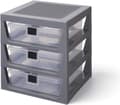 Miniatyrbild 2 av 3: Room Copenhagen LEGO drawer shelf set of 3, storage box (grey)
