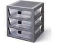 Miniatyrbild 1 av 3: Room Copenhagen LEGO drawer shelf set of 3, storage box (grey)