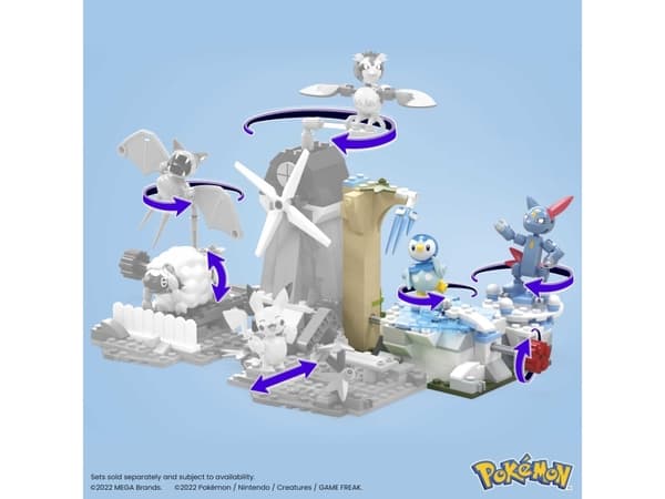 MEGA Pokémon Piplup and Sneasel''s Snow Day, Byggesett, 7 år, Plast, 183 stykker, 381 g