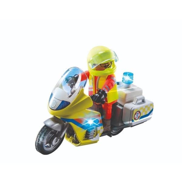 Playmobil 71205 Cityt Life Emergency motorcykel med blinkende lys