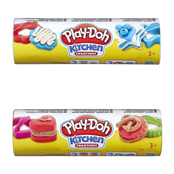 Play-Doh Kitchen Creations -keksipurkki, jossa on 2 savea, eri värejä