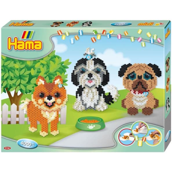 Hama Strykpärlor Set Hundar 4000 delar