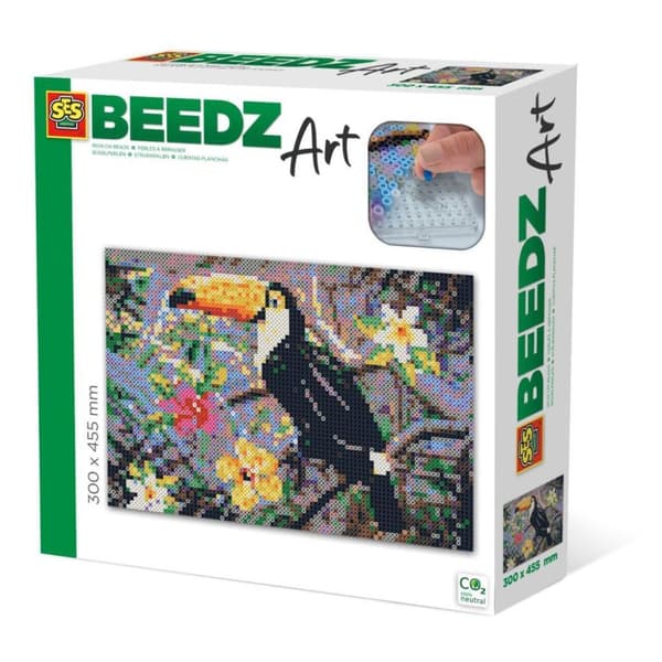 SES Creative Beedz Art Fuse Beads Toucan 30x45,5 cm 7000 stycken