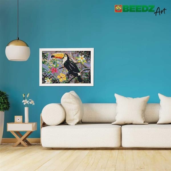 SES Creative Beedz Art Fuse Beads Toucan 30x45,5 cm 7000 stycken