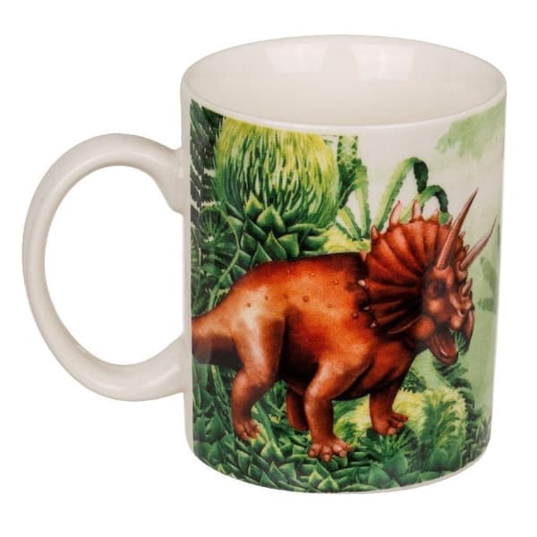 Dinosauriemugg i porslin, blandad