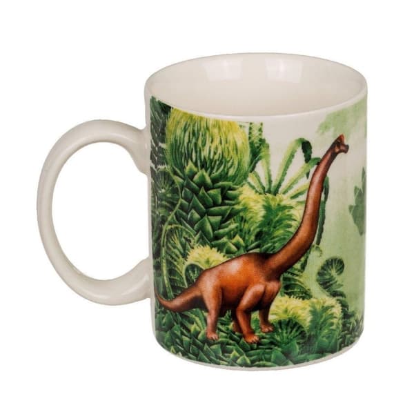 Dinosauriemugg i porslin, blandad