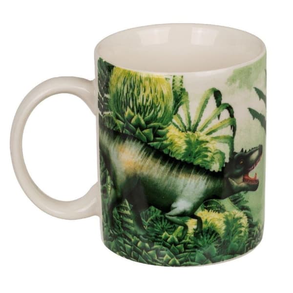Dinosauriemugg i porslin, blandad