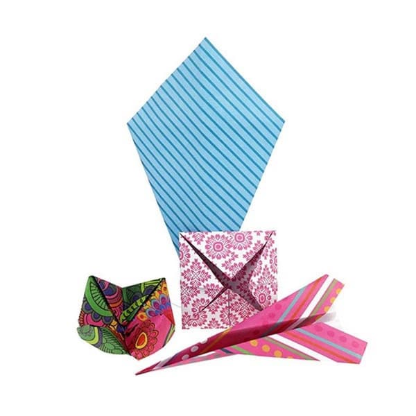 Hantverkspappersset 100 tryckta ark 20x20cm