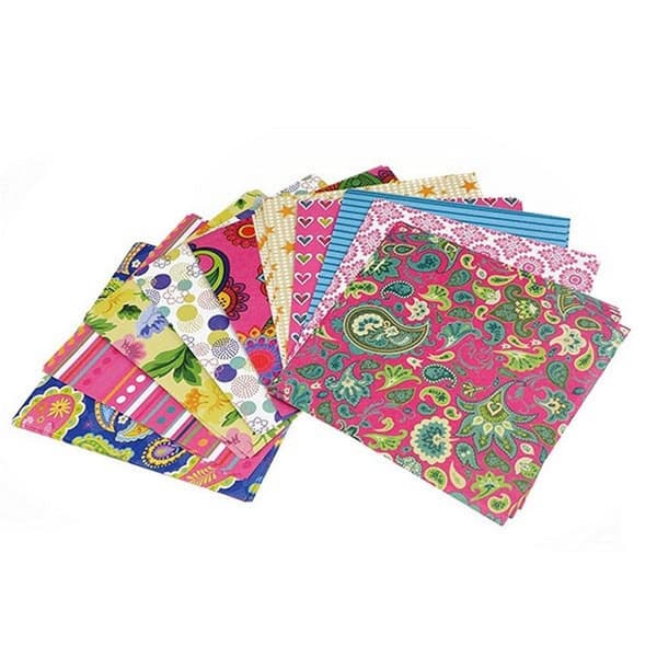 Hantverkspappersset 100 tryckta ark 20x20cm