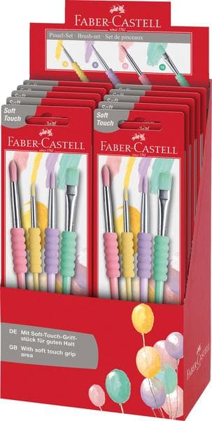 Faber Castell FC-481620 sivellinsetti Soft Touch 4 kpl pastellivärejä