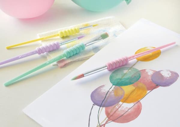 Faber Castell FC-481620 sivellinsetti Soft Touch 4 kpl pastellivärejä