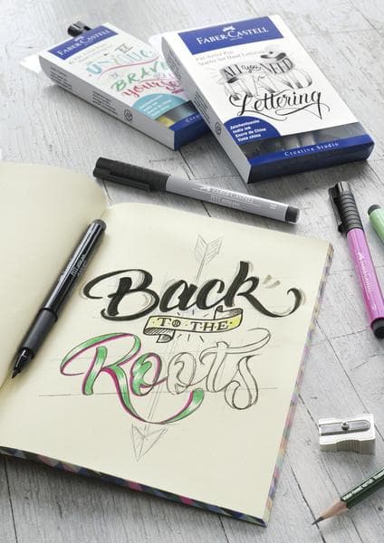 Faber Castell FC-267116 Ritpenna Faber-Castell Pitt Artist Pen Handbokstäver I 6-delat fodral