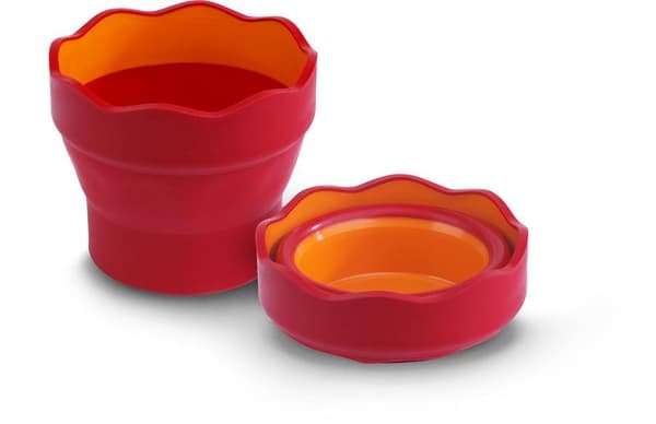 Faber Castell FC-181517 Water Cup Clic &amp; Valitse vaaleanpunainen/oranssi