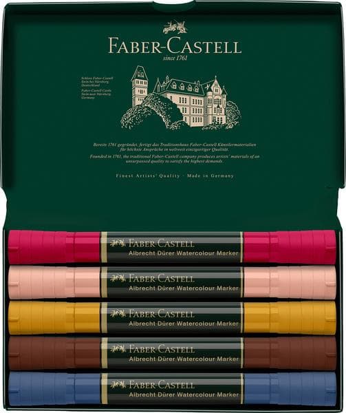 Faber Castell FC-160307 WK25Akvarelmærke FC AlbrechtDürer 5 stykker portræt