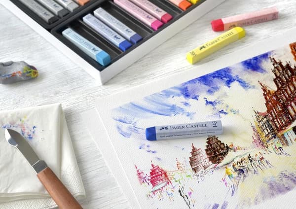 Faber Castell FC-128336 Pastel Chalk Creative Studio Softpastel Penalhus med 36 dele