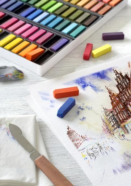 Faber Castell FC-128272 Pastel Kridt halvlængde pose Ã 72 stk.