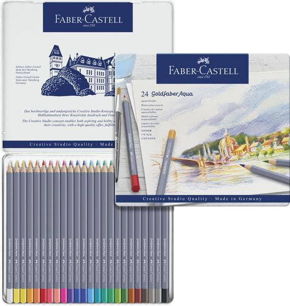Faber Castell FC-114624 Akvarel blyant Faber-Castell Goldfaber pose 24 stk.