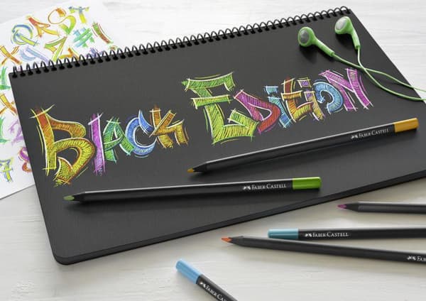 Faber Castell FC-116424 farveblyanter sort udgave i etui 24 stk.