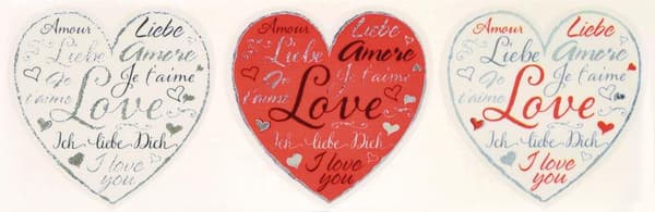 Avery AV-56813 Deco-klistermærke Box Hearts 3 Designs