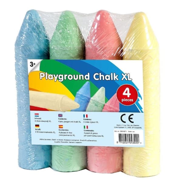 Clown Super Sidewalk Chalk 4 Delar Assorted