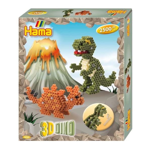 Hama Strykpärlor 3D Dino's Set 2500 delar