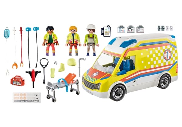 Playmobil City Life Rettungswagen mit Licht & Sound, Action/äventyr, 4 År, Multifärg