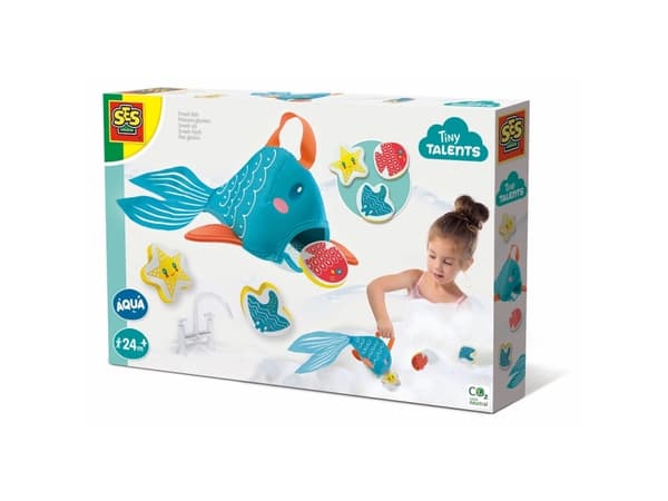 SES Creative Tiny Talents Snack fish, Badedyr, Gutt/Jente, 2 år, Flerfarget